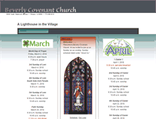 Tablet Screenshot of beverlycovenantchurch.org